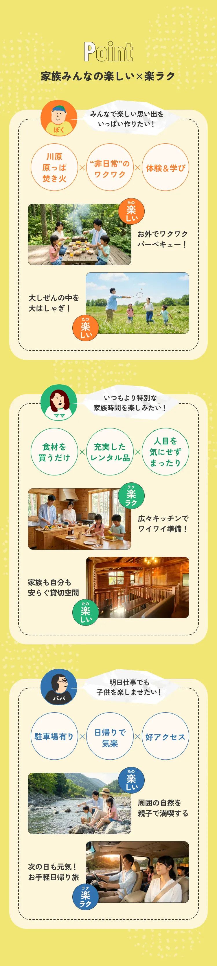 家族みんなの楽しい×楽ラク