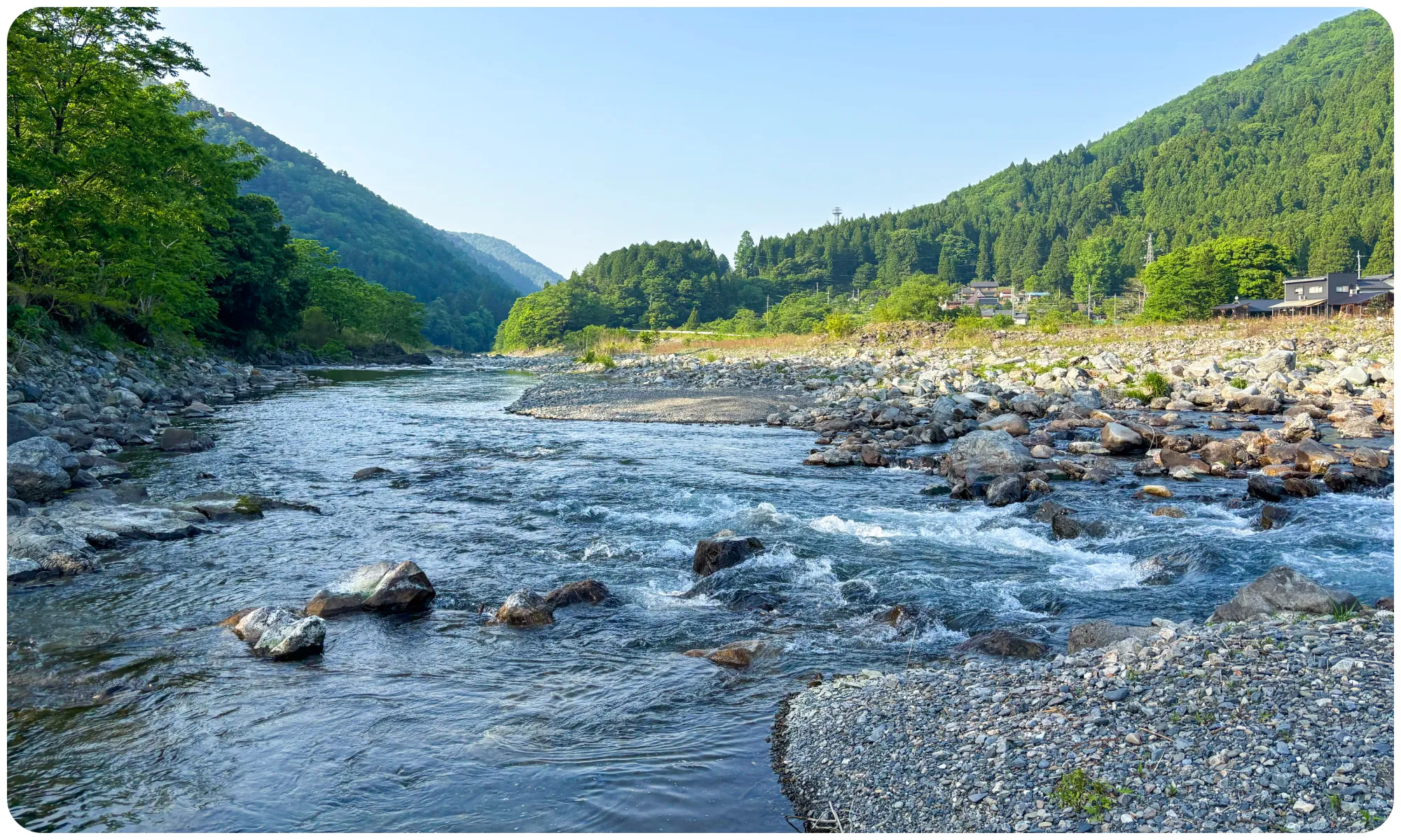 鯖山荘 山川-Sansen-付近の川