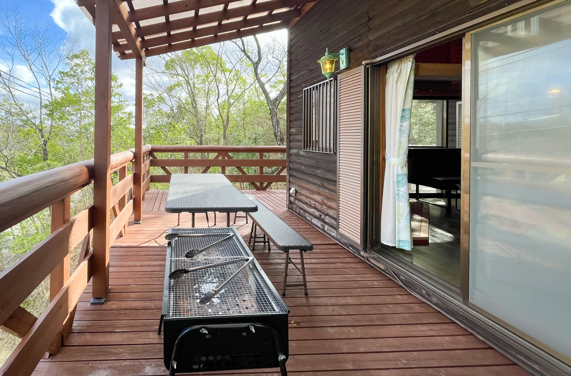 THE森大将のBBQウッドデッキ