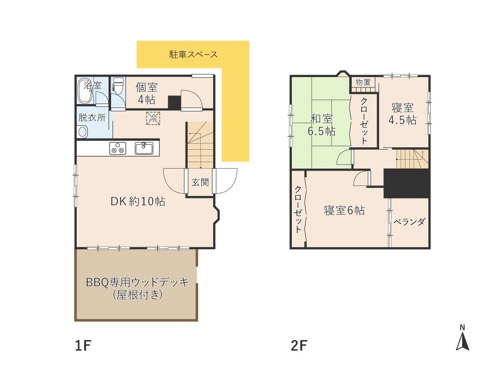 四季別荘 Meibi 箱館山 間取り図