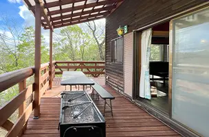 THE森大将のBBQウッドデッキ